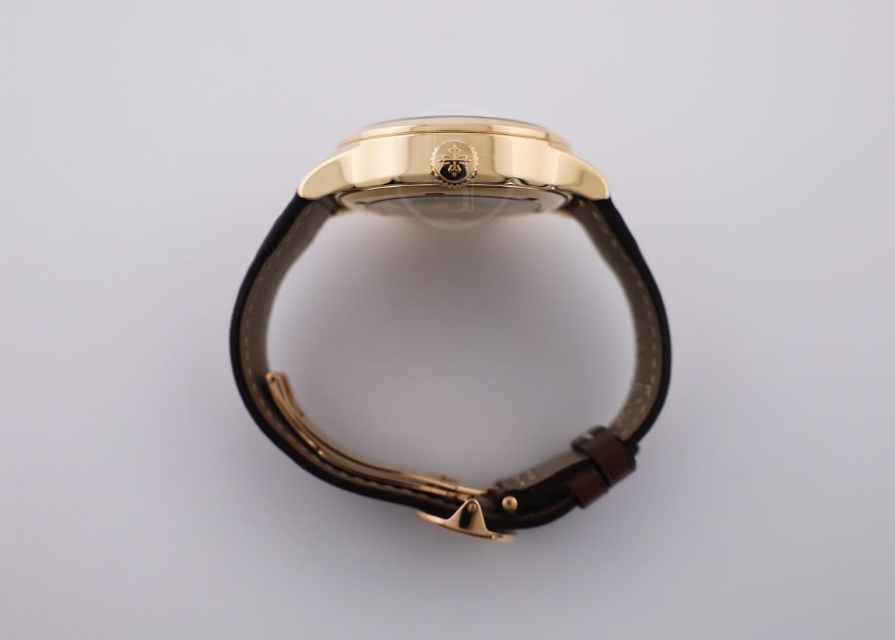 Patek Philippe Complications Calatrava Pilot Travel Time Rose Gold Brown Dial | 7234R-001