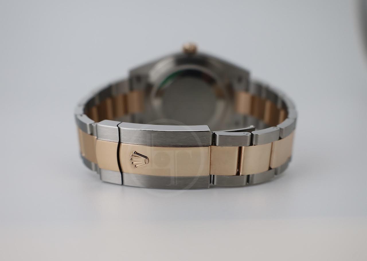 Rolex Datejust 41 Rose Gold/Steel Sundust Index Dial Fluted Bezel Oyster Bracelet 126331 -