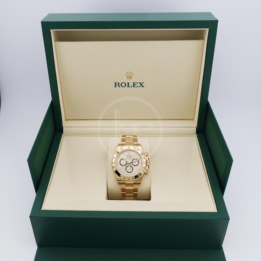 Rolex Yellow Gold Cosmograph Daytona Watch - Fixed Bezel - Golden Index Dial - Oyster Bracelet - 126508 chio