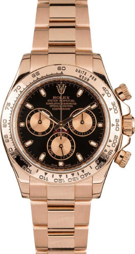 Rolex Daytona 116505 Rose Gold | Black Index & Pink Subdials 40mm