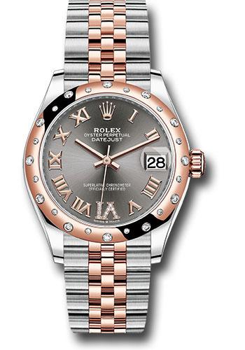 Rolex Steel and Everose Gold Datejust 31 Watch - 24 Diamond Bezel - Mother-Of-Pearl Diamond Dial - Jubilee Bracelet - 278341RBR dkrhdr6j