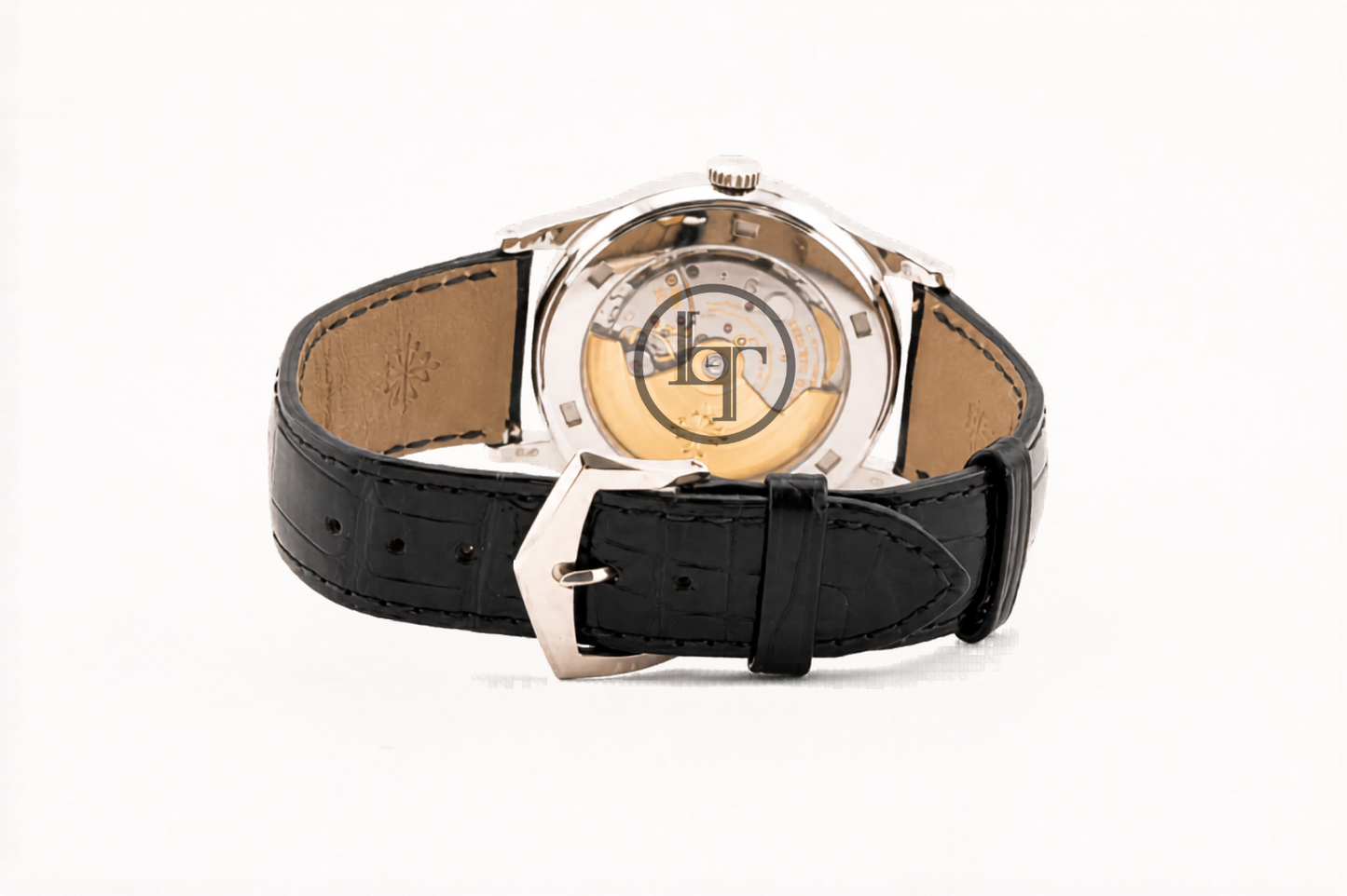 Patek Philippe 38mm Calatrava Watch Black Dial 5297G