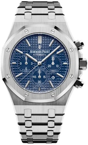 Audemars Piguet Royal Oak Chronograph - 41mm Blue Dial - 26320ST.OO.1220ST.03 - Luxury Time NYC