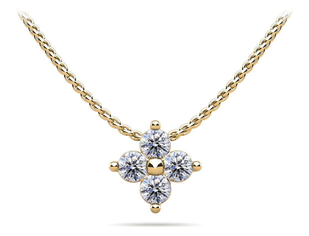 Brilliant Four Lab - Grown Diamond Pendant with 0.48 ct.(finished) 3.2mm - Luxury Time NYC