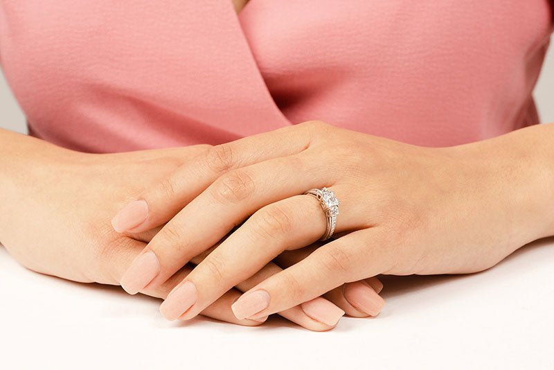 Dazzling Princess Diamond Engagement Ring with 1.63 ct. (0.75 ct. center diamond) - Luxury Time NYC