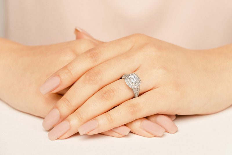 Lasting Legacy Cushion Cut Stone Shape Diamond Engagement Ring with 2.52 ct. (1.50 ct. center diamond) - Luxury Time NYC