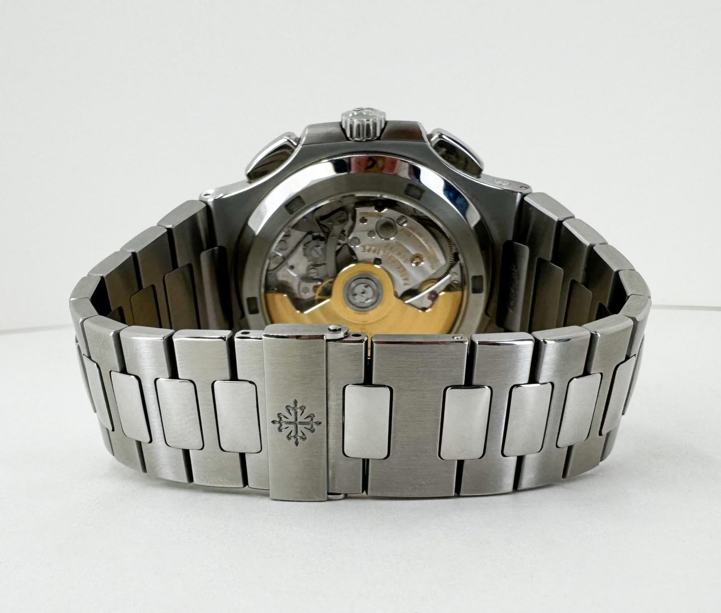 Patek Philippe 40.5mm Nautilus Travel Time Chronograph Watch Black Dial 5990/1A - Luxury Time NYC