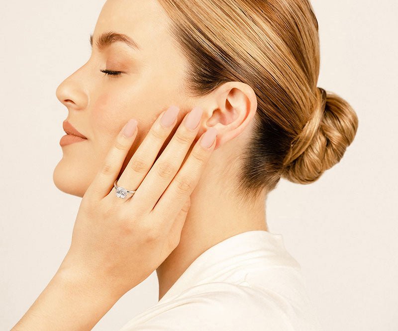 Shining Love Diamond Engagement Ring with 1.67 ct. (1.50 ct. center diamond) - Luxury Time NYC