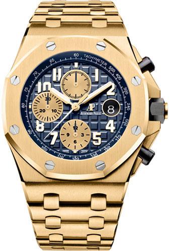 Audemars Piguet Royal Oak Offshore Chronograph Watch-Blue Dial 42mm-26470BA.OO.1000BA.01 - Luxury Time NYC INC