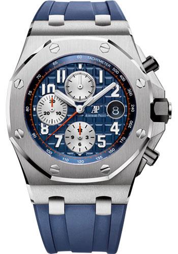 Audemars Piguet Royal Oak Offshore Chronograph Watch-Blue Dial 42mm-26470ST.OO.A027CA.01 - Luxury Time NYC INC
