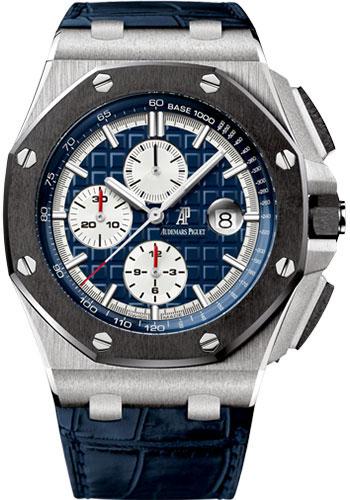 Audemars Piguet Royal Oak Offshore Chronograph Watch-Blue Dial 44mm-26401PO.OO.A018CR.01 - Luxury Time NYC INC