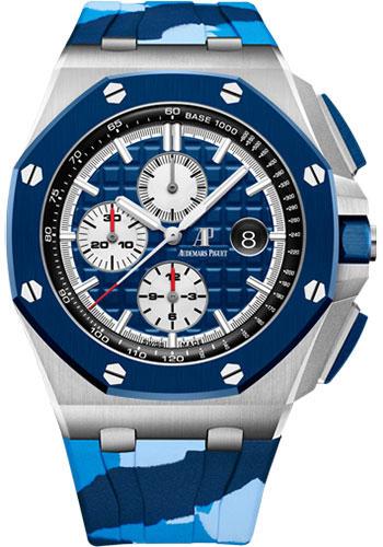 Audemars Piguet Royal Oak Offshore Selfwinding Chronograph Watch Limited Edition of 400-Blue Dial 44mm-26400SO.OO.A335CA.01 - Luxury Time NYC INC