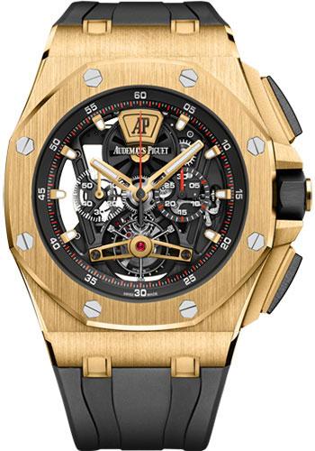 Audemars Piguet Royal Oak Offshore Tourbillon Chronograph Watch-Black Dial 44mm-26407BA.OO.A002CA.01 - Luxury Time NYC INC