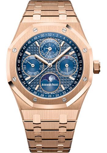 Audemars Piguet Royal Oak Perpetual Calendar Watch-Blue Dial 41mm-26574OR.OO.1220OR.02 - Luxury Time NYC INC