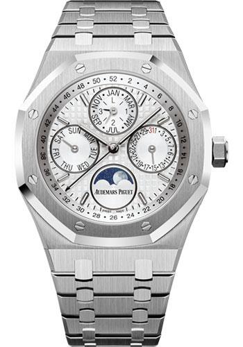 Audemars Piguet Royal Oak Perpetual Calendar Watch-Silver Dial 41mm-26574ST.OO.1220ST.01 - Luxury Time NYC INC