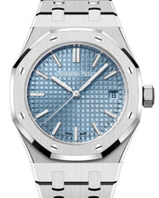 Load image into Gallery viewer, Audemars Piguet Royal Oak Selfwinding Stainless Steel 37mm Light Blue Dial 15550ST.OO.1356ST.04 - Luxury Time NYC