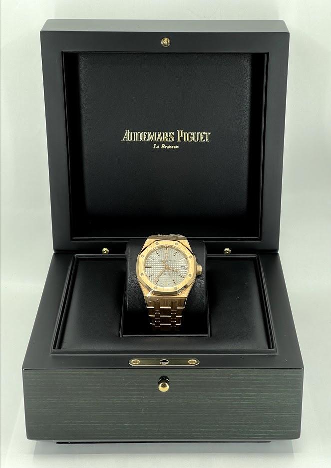 Audemars Piguet Royal Oak Selfwinding Watch Grey Dial 37mm 15450OR.OO.1256OR.01