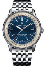 Load image into Gallery viewer, Breitling Navitimer 1 Automatic 38 Watch - Steel Case - Blue Dial - Steel Navitimer Bracelet - A17325211C1A1 - Luxury Time NYC