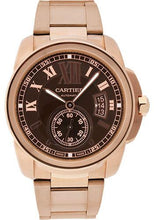 Load image into Gallery viewer, Cartier Calibre de Cartier Watch - 42 mm Pink Gold Case - Chocolate-Colored Dial - W7100040 - Luxury Time NYC