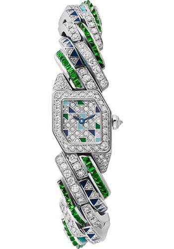 Cartier Maillon de Cartier Watch - 16 x 17 mm White Gold Case - Blue On The Dial - Bracelet - WJBJ0008 - Luxury Time NYC