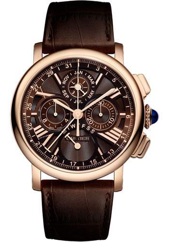 Cartier Rotonde de Cartier Perpetual Calendar Chronograph Watch - 42 mm Pink Gold Case - W1556225 - Luxury Time NYC