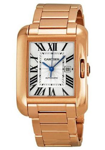 Cartier Tank Anglaise Watch - Medium Pink Gold Case - W5310003 - Luxury Time NYC