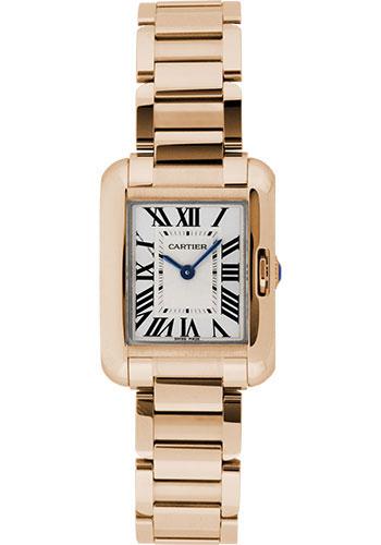 Cartier Tank Anglaise Watch Small Pink Gold Case W5310013
