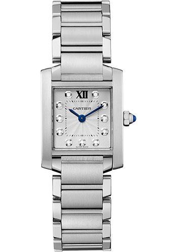 Cartier Tank Francaise Watch - 25.35 mm Steel Case - Diamond  display picture 2