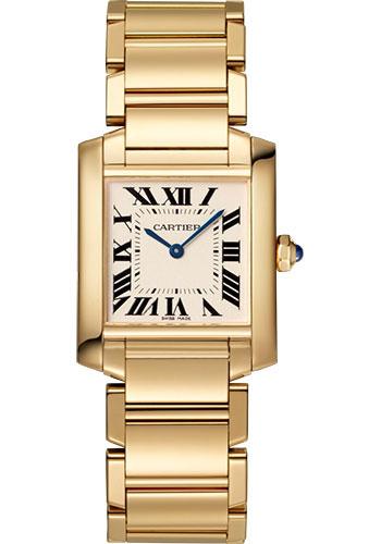 Cartier Tank Française Watch Small Model, Quartz Movement  Gold Tank Watch display picture 1