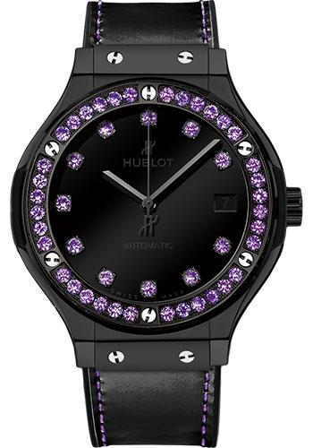 Hublot Classic Fusion Shiny Ceramic Purple Watch-565.CX.1210.VR.1205 - Luxury Time NYC