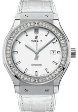 Load image into Gallery viewer, Hublot Classic Fusion Titanium White Diamonds Watch-542.NE.2010.LR.1204 - Luxury Time NYC