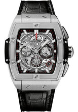 Load image into Gallery viewer, Hublot Spirit of Big Bang Titanium Watch - 42 mm - Sapphire Dial - Black Rubber and Leather Strap-641.NX.0173.LR - Luxury Time NYC