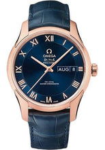 Load image into Gallery viewer, Omega De Ville Hour Vision Co-Axial Master Chronometer Annual Calendar Watch - 41 mm Sedna Gold Case - Two-Zone Blue Dial - Blue Leather Strap - 433.53.41.22.03.001 - Luxury Time NYC