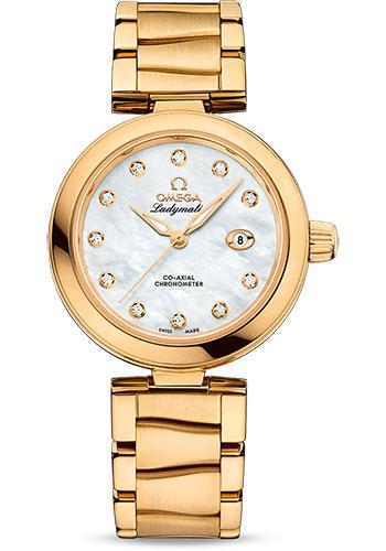 Omega De Ville Ladymatic Omega Co-Axial Watch - 34 mm Yellow Gold
