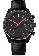 Load image into Gallery viewer, Omega Speedmaster Moonwatch Omega Co-Axial Chronograph Watch - 44.25 mm Black Ceramic Case - Sedna Gold Bezel - Grey Dial - Black Leather Strap - 311.63.44.51.06.001 - Luxury Time NYC