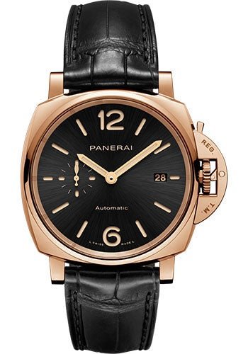 Panerai Luminor Due - 42mm - Polished Goldtech - Black Sun-Brushed Dial - PAM01041 - Luxury Time NYC