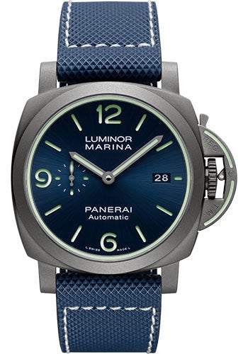 Panerai Luminor Marina - 44mm - Brushed Titanium - PAM01117 - Luxury Time NYC