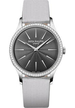 Load image into Gallery viewer, Patek Philippe 33mm Ladies&#39; Calatrava Watch Gray Dial 4897G - Luxury Time NYC INC