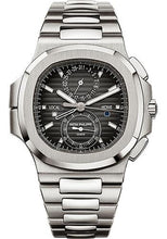 Load image into Gallery viewer, Patek Philippe 40.5mm Nautilus Travel Time Chronograph Watch Black Dial 5990/1A - Luxury Time NYC INC