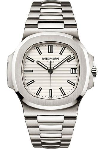Patek Philippe 40mm Men Nautilus Watch White Dial 5711/1A - Luxury Time NYC INC