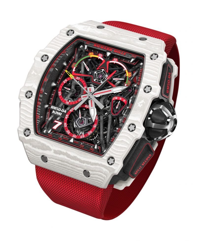 Richard Mille 50-04 Tourbillon Chronographe ˆ Rattrapante Kimi R€IKK…NEN - Luxury Time NYC