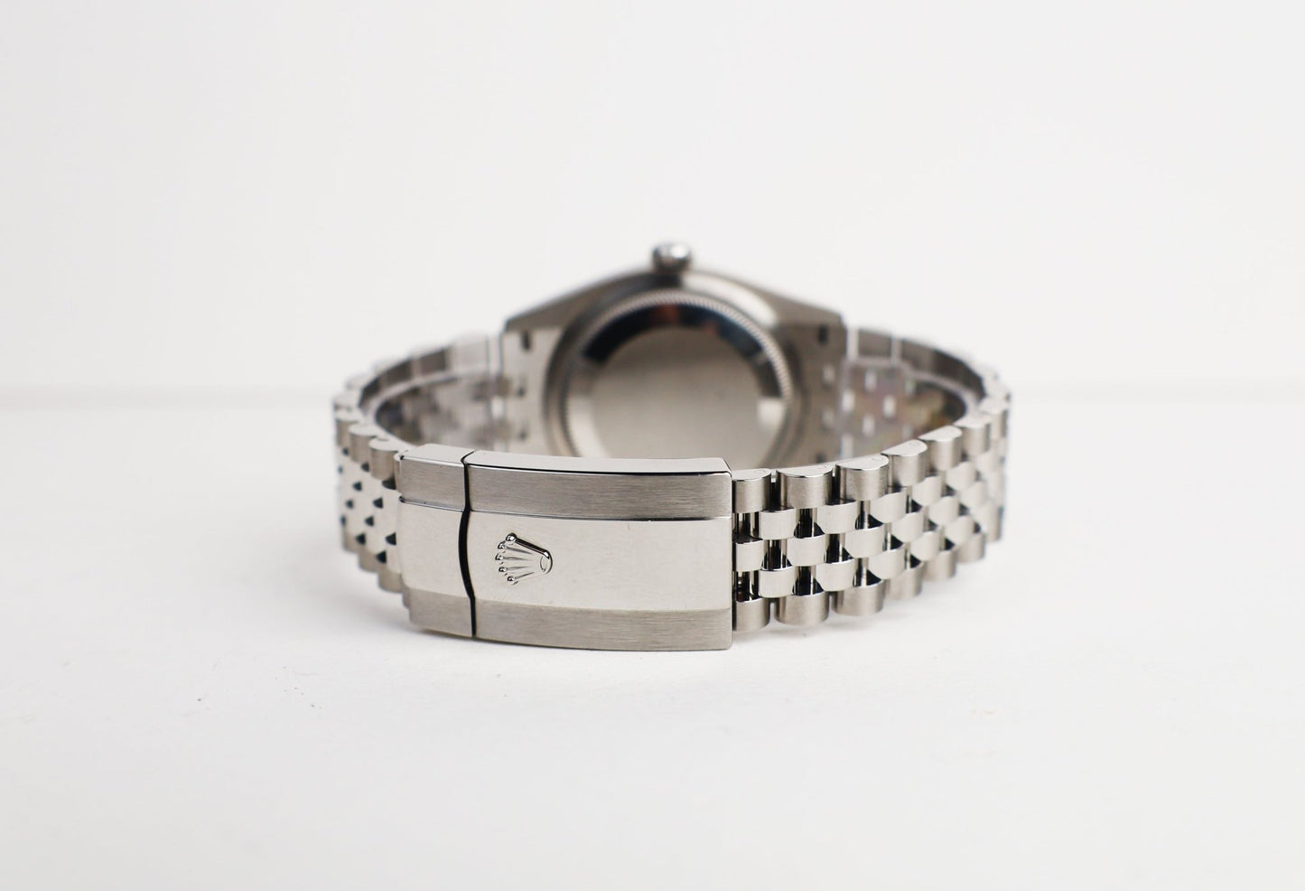 Rolex Datejust 36 Stainless Steel White Roman Dial & Smooth Domed Bezel Jubilee Bracelet 126200 - Luxury Time NYC