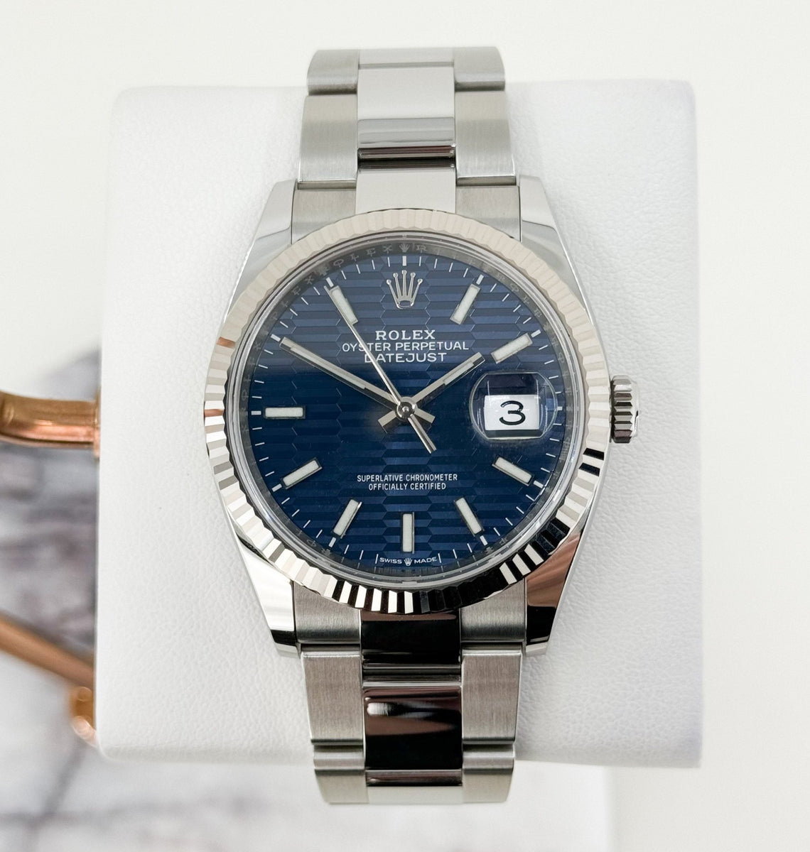 Rolex Datejust Blue Dial Oyster Bracelet Rolex Datejust 36 White