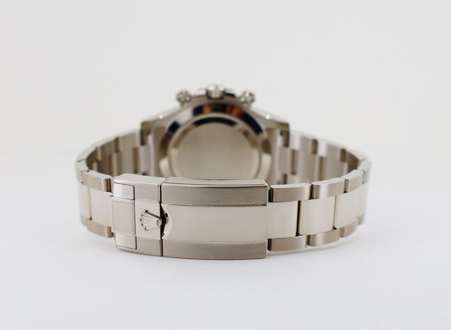 Rolex Daytona White Gold Steel/Silver Index Dial White Gold Bezel Oyster Bracelet 116509 - Luxury Time NYC