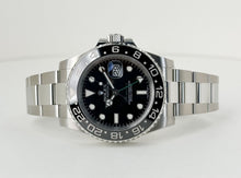 Load image into Gallery viewer, Rolex GMT Master II Stainless Steel Black Dial Ceramic Bezel Oyster Bracelet 116710LN - Luxury Time NYC