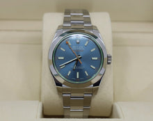 Load image into Gallery viewer, Rolex Milgauss Green Crystal Stainless Steel Blue Dial &amp; Bezel Oyster Bracelet 116400GV - Luxury Time NYC INC