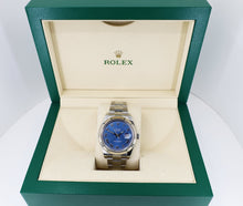 Load image into Gallery viewer, Rolex Steel and White Gold Rolesor Datejust 41 Watch - Fluted Bezel - Blue Roman Dial - Oyster Bracelet - 126334 blro - Luxury Time NYC
