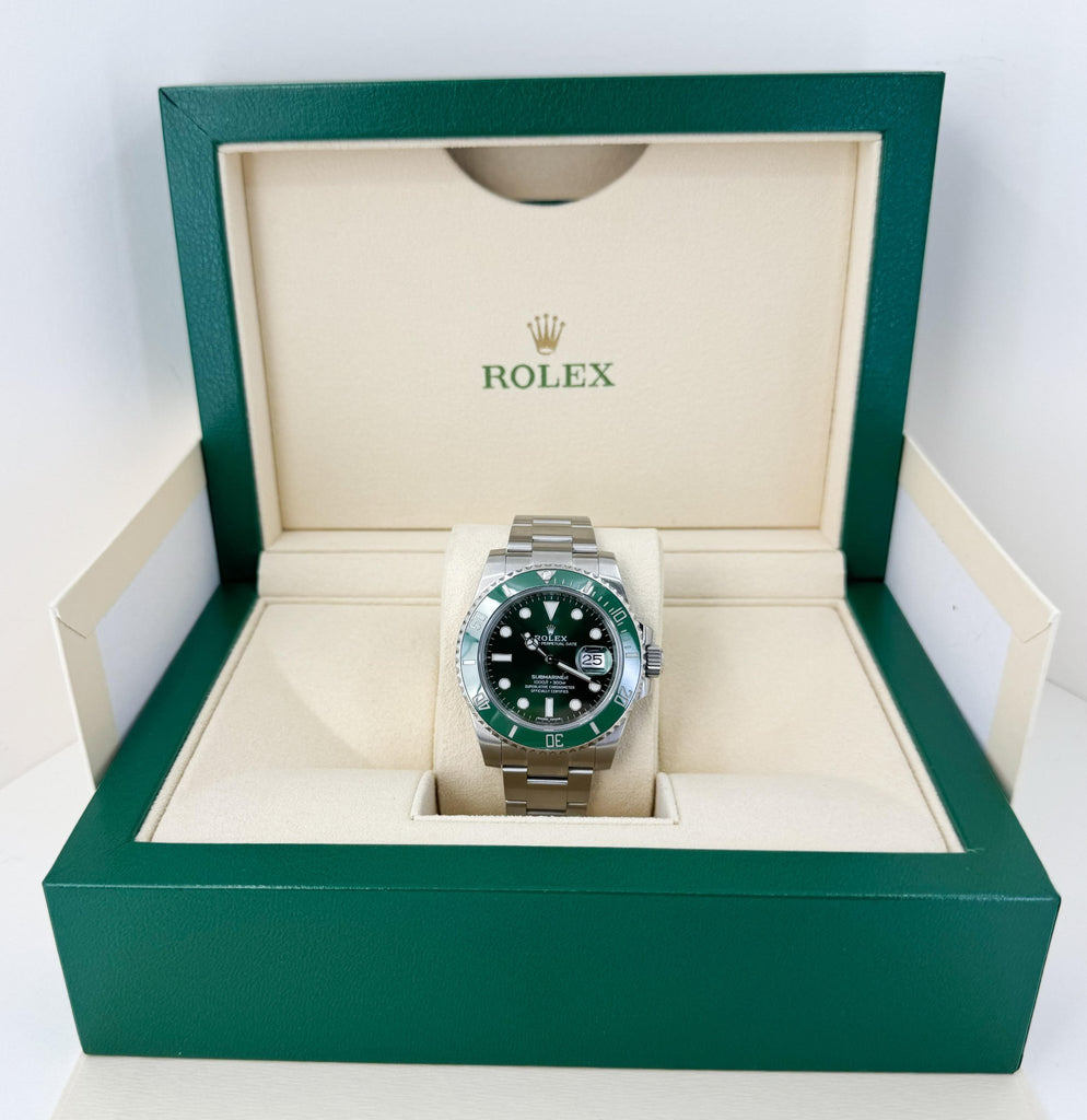 Rolex Submariner Date "Hulk" Stainless Steel Green Dial & Ceramic Bezel Oyster Bracelet 116610LV - Luxury Time NYC