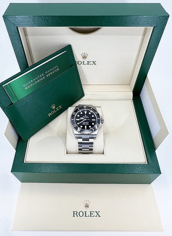 Rolex Submariner No Date Stainless Steel Black Dial & Ceramic Bezel Oyster Bracelet 114060 - Luxury Time NYC
