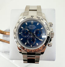 Load image into Gallery viewer, Rolex White Gold Cosmograph Daytona 40 Watch - Blue Index Dial - 116509 bli - Luxury Time NYC